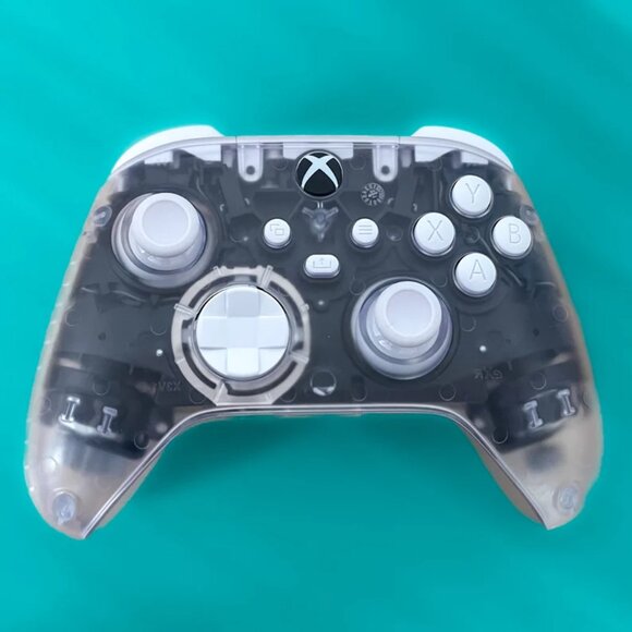 Xbox Controller Mod Clear With White Buttons Custom Microsoft